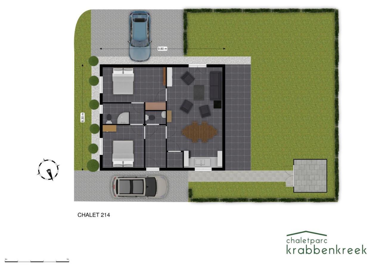 Chaletparc Krabbenkreek Zeeland - Chalet 214 Sint-Annaland Buitenkant foto